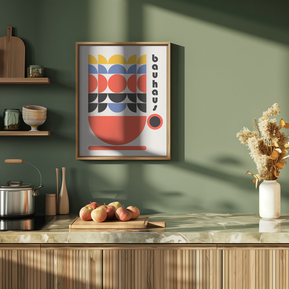 Bauhaus Coffee 70s Decor Poster