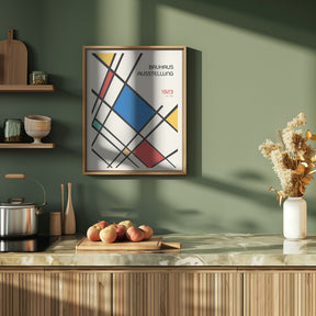 Bauhaus Geometric Design Retro Poster