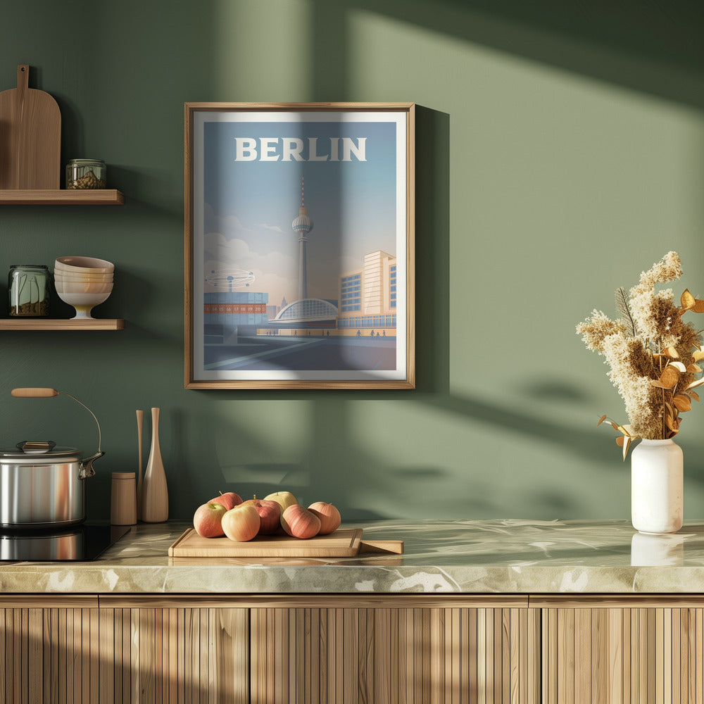 Berlin Cityscape Travel Print Poster