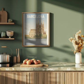 Barcelona Travel Print Poster