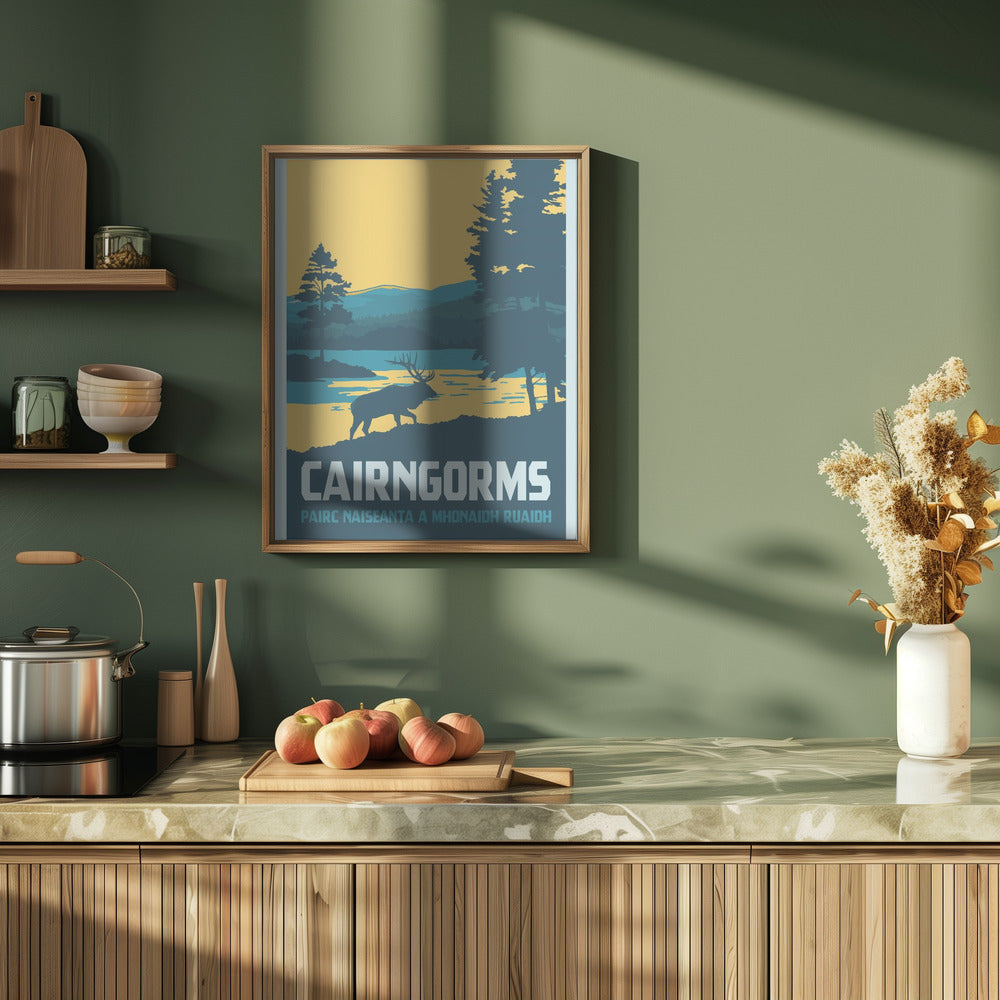 Cairngorms National Park Travel Print Poster