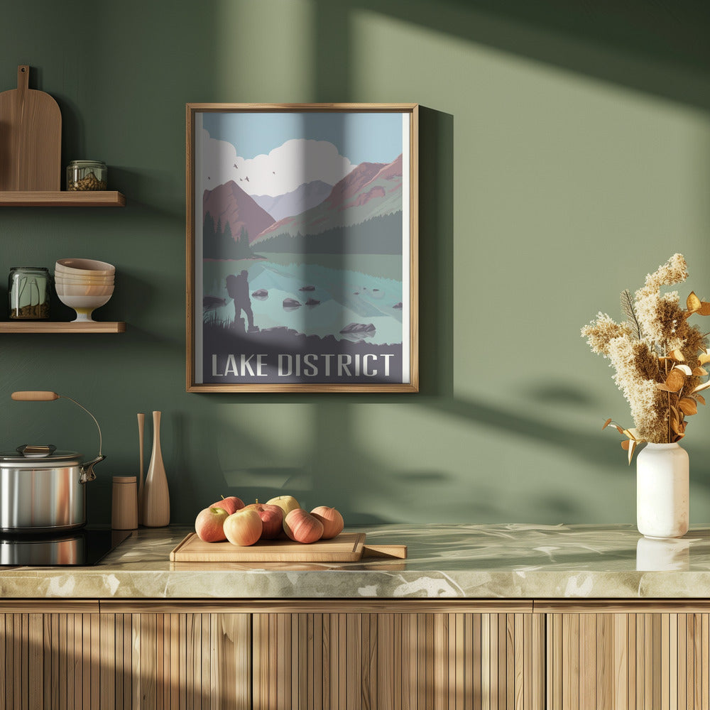 Lake District Travel Print Poster