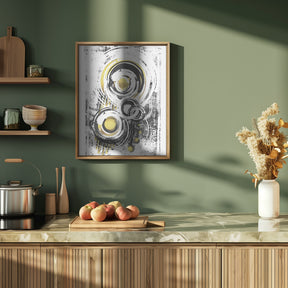 ABSTRACT ART Orbits Poster