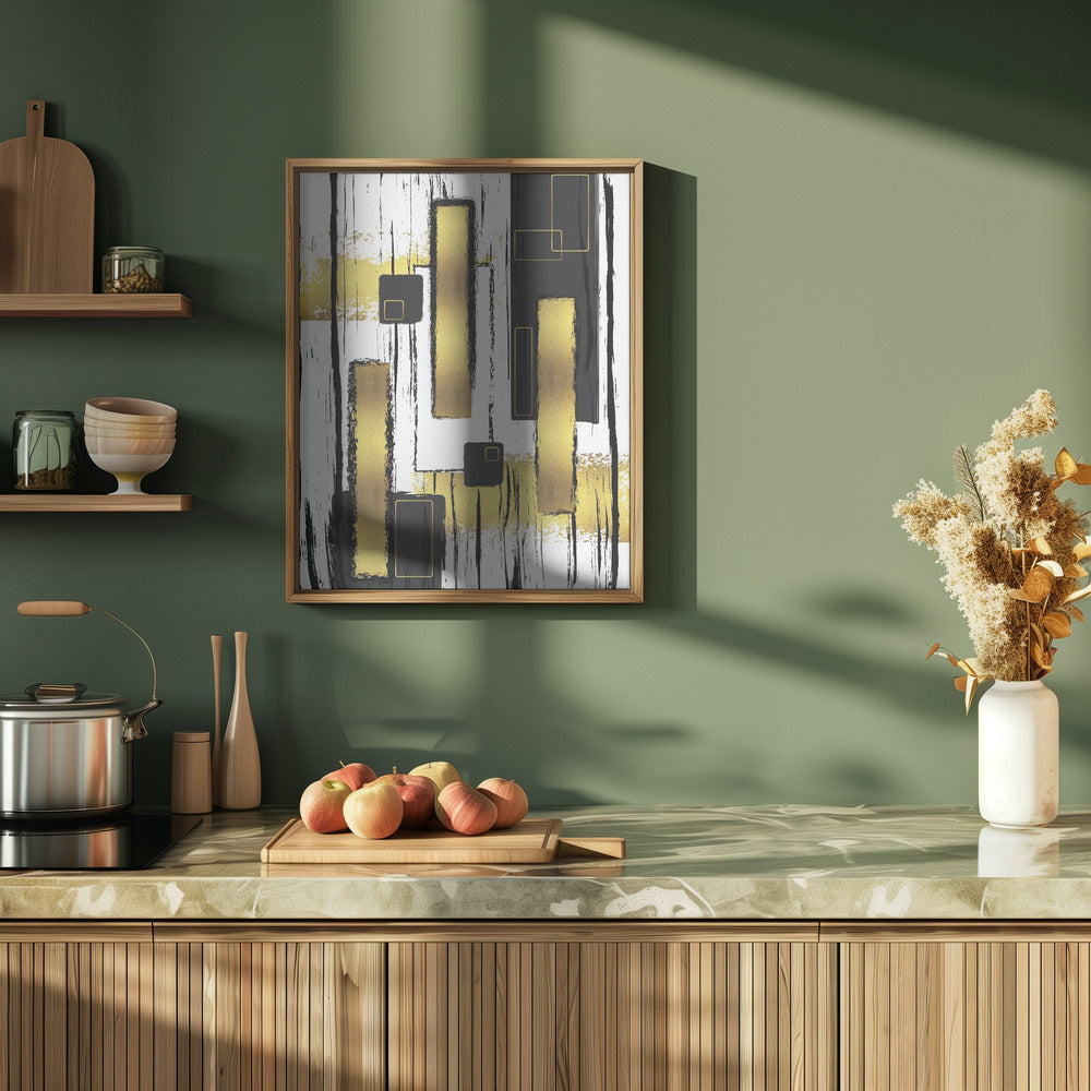 ABSTRACT ART Lively geometric fun Poster