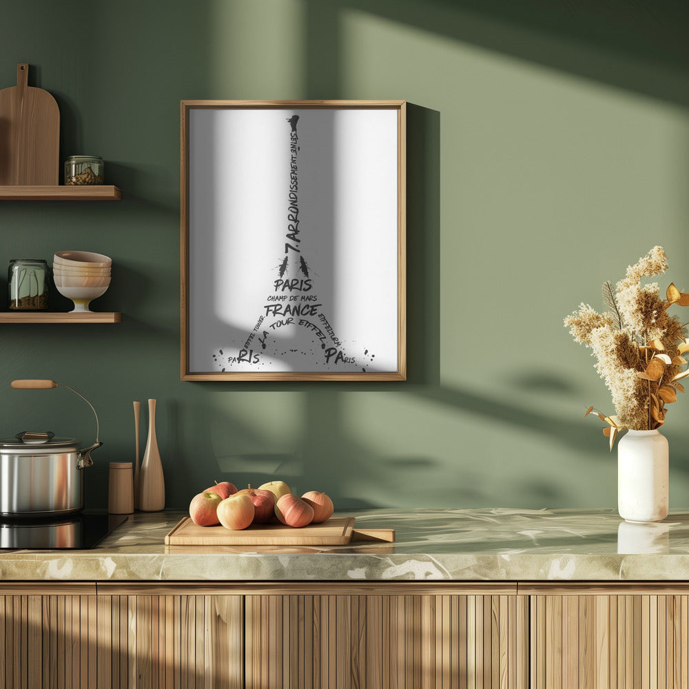 Digital-Art Eiffel Tower Poster