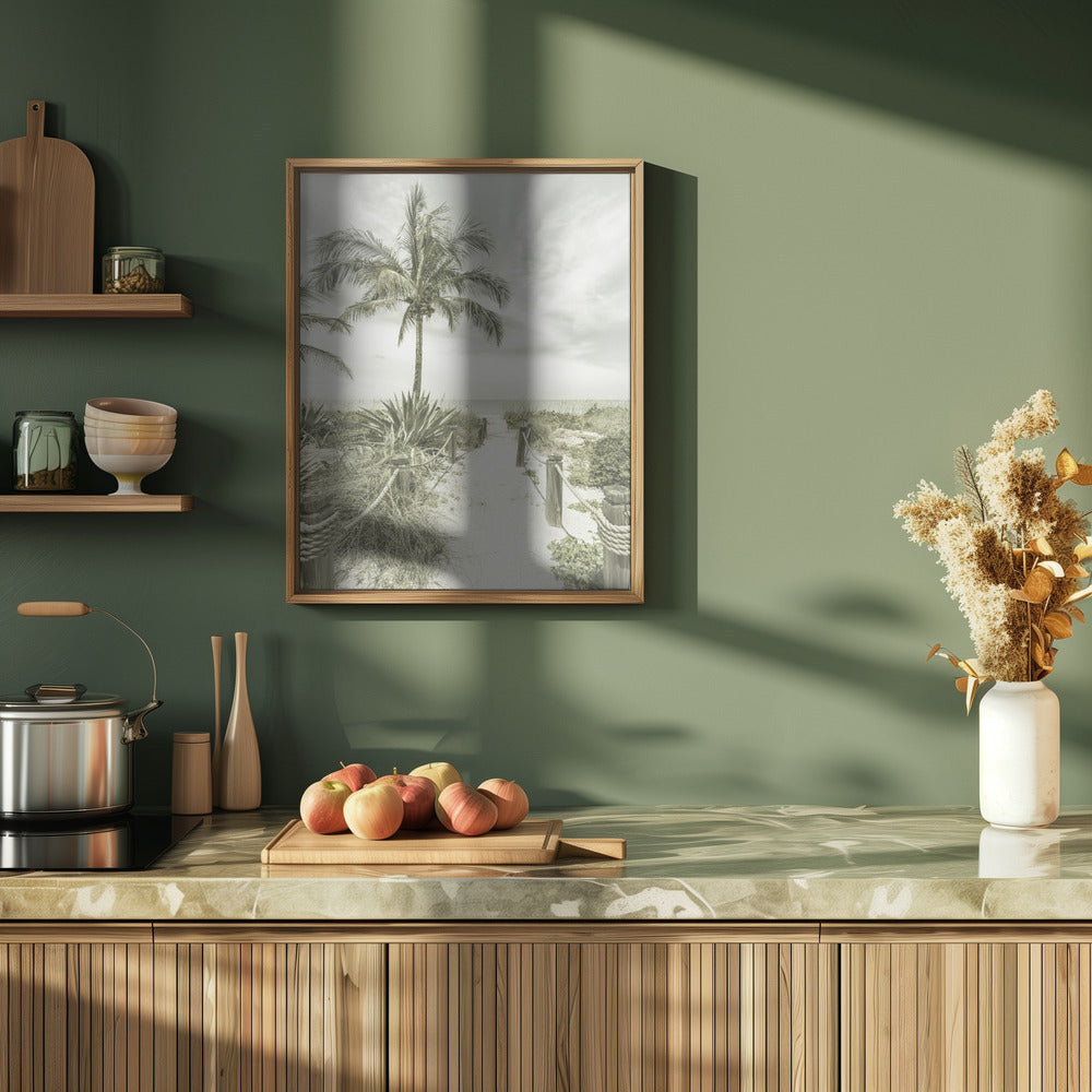 Vintage path to the beach Poster