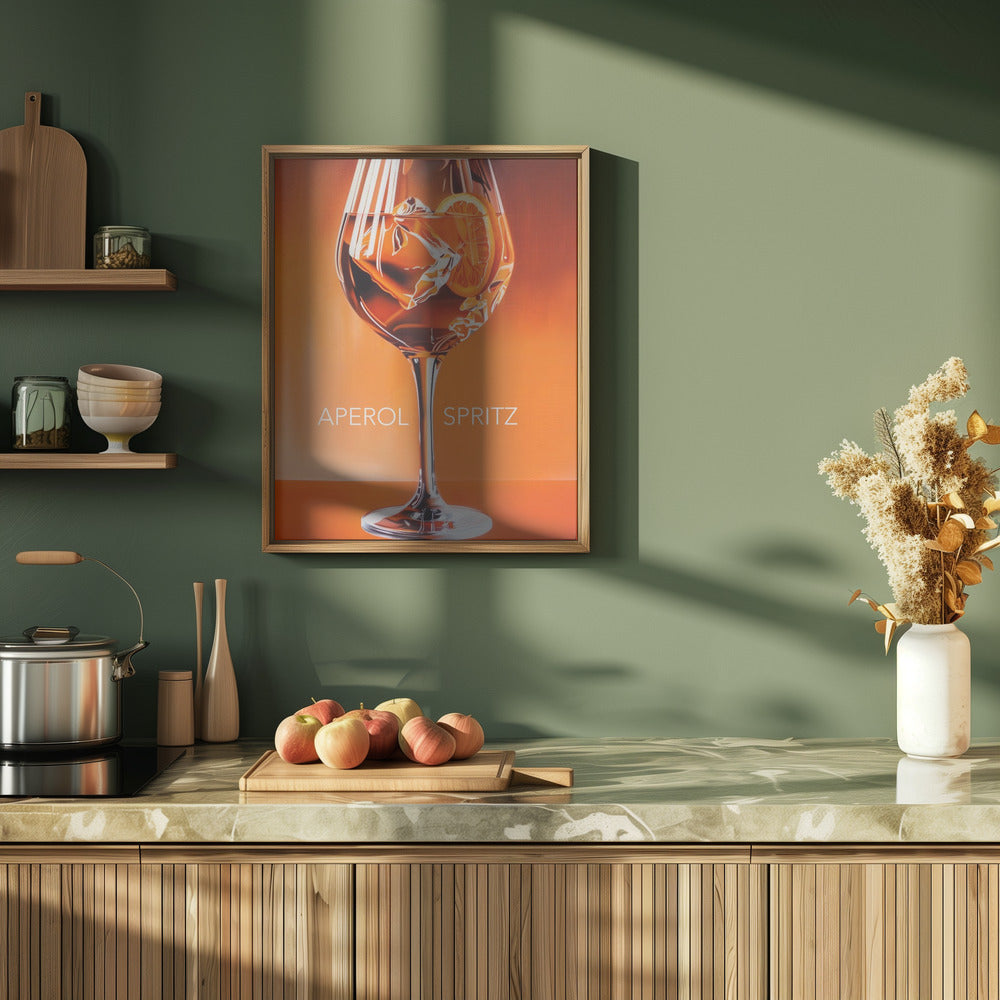 Aperol Spritz Orange Poster