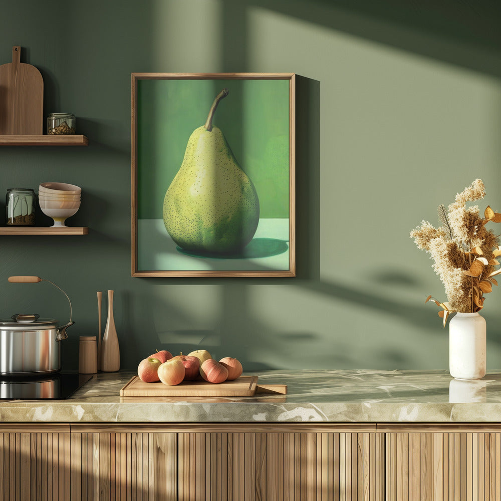 Green Pear Poster