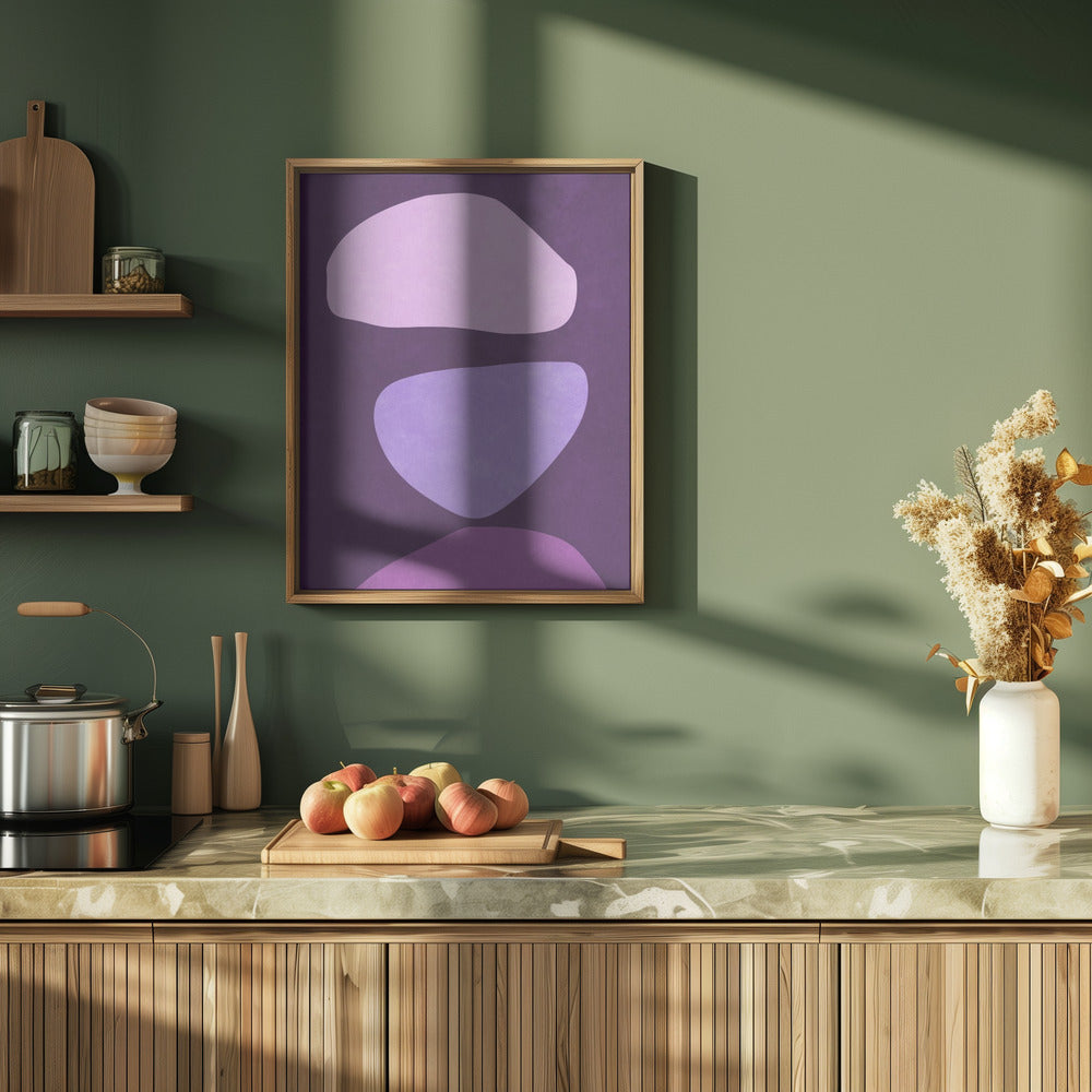 Abstract Forms Violet Poster