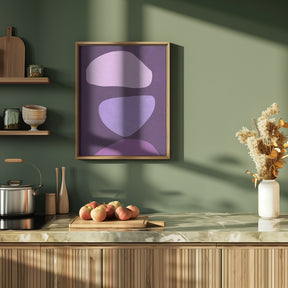 Abstract Forms Violet Poster