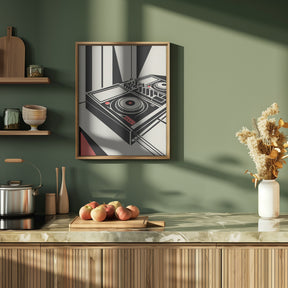 DJ Mixer - Bauhaus Style Poster