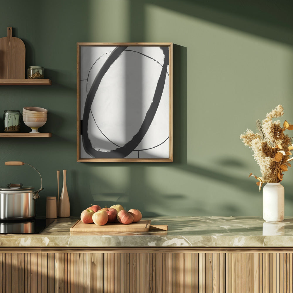 Black Strokes No 11 Poster