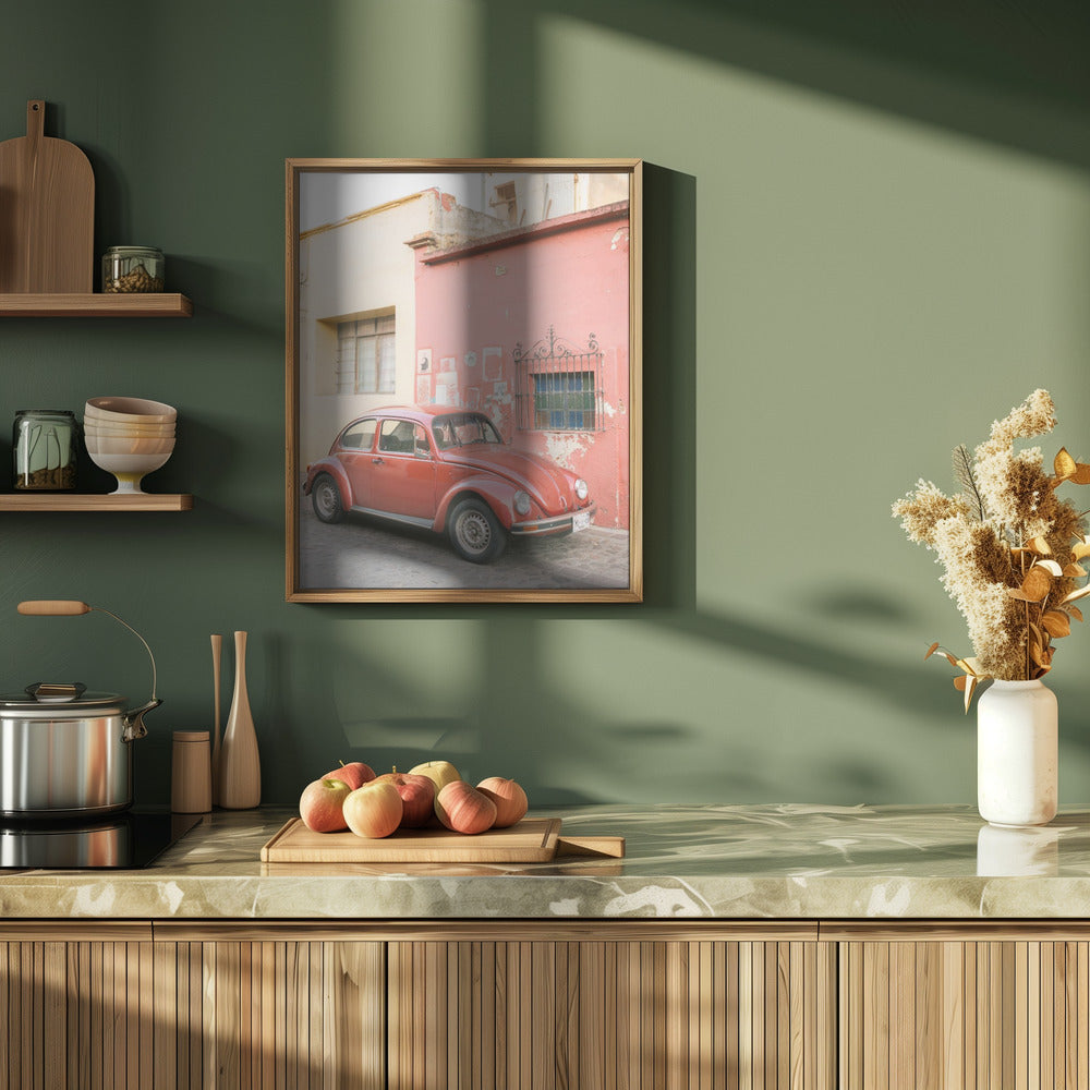 Volskwagen Beetle in Oaxaca Poster