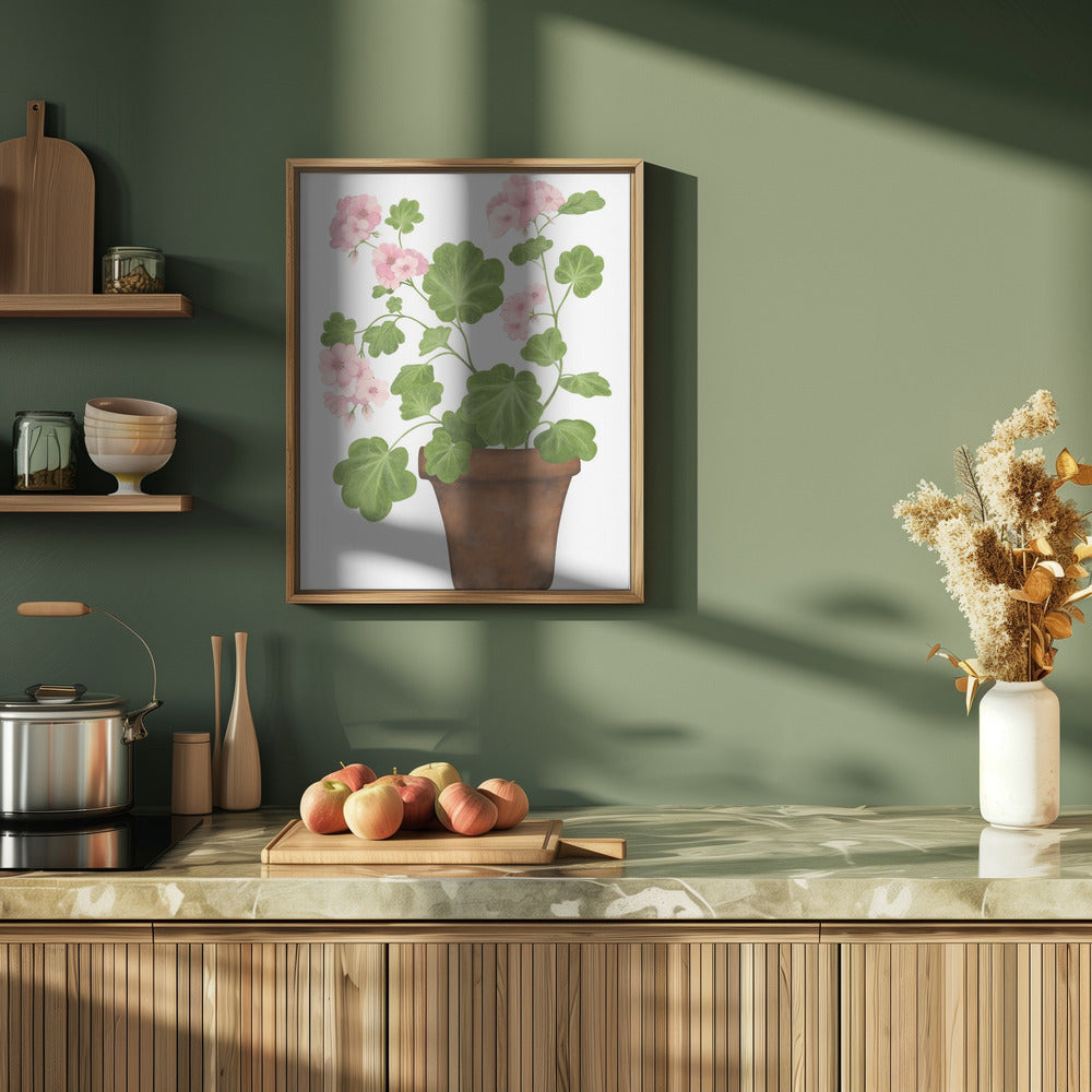 Pink Geranium Poster