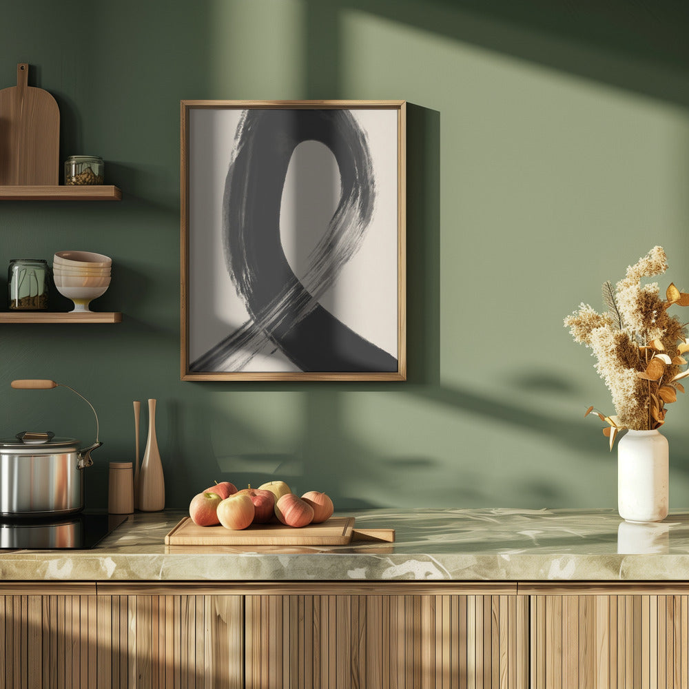 Black Strokes No 27 Poster