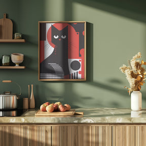 The Abstract Cat Poster