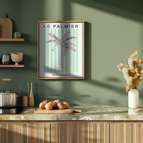 Stripedpalmpurplepink Ratioiso Poster