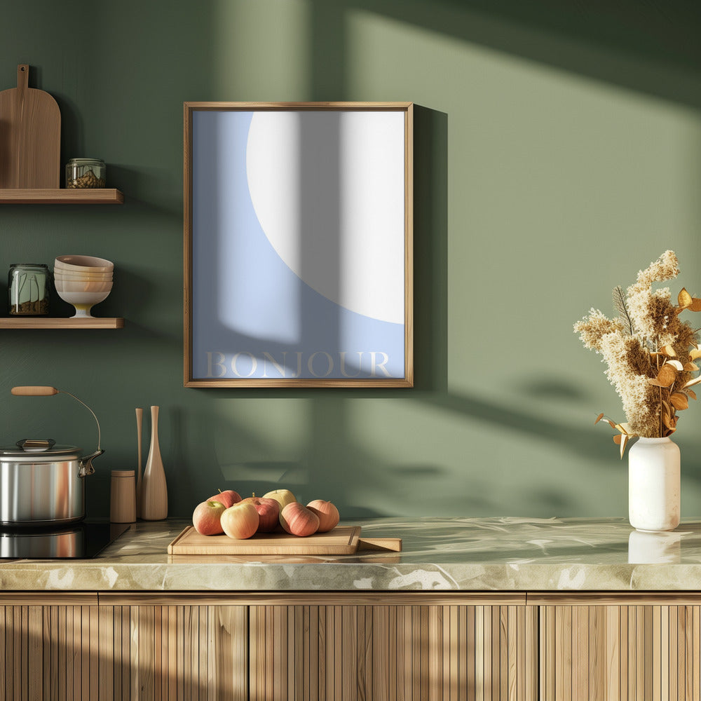 Bonjourblueandwhite Ratio2x3 Poster