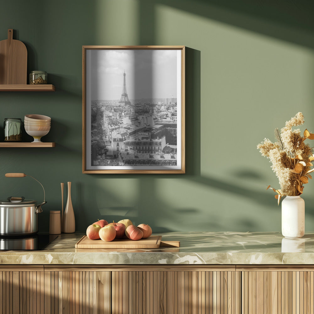 Pariseiffeltowerbw1 Size24x36 Poster