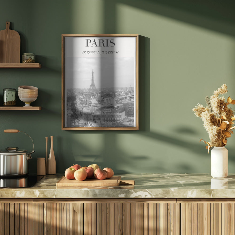 Minimalistparisbw Ratioiso Poster