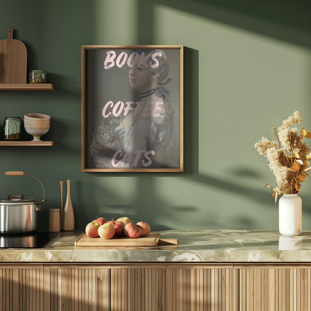 Bookscoffeecats Ratioiso Poster