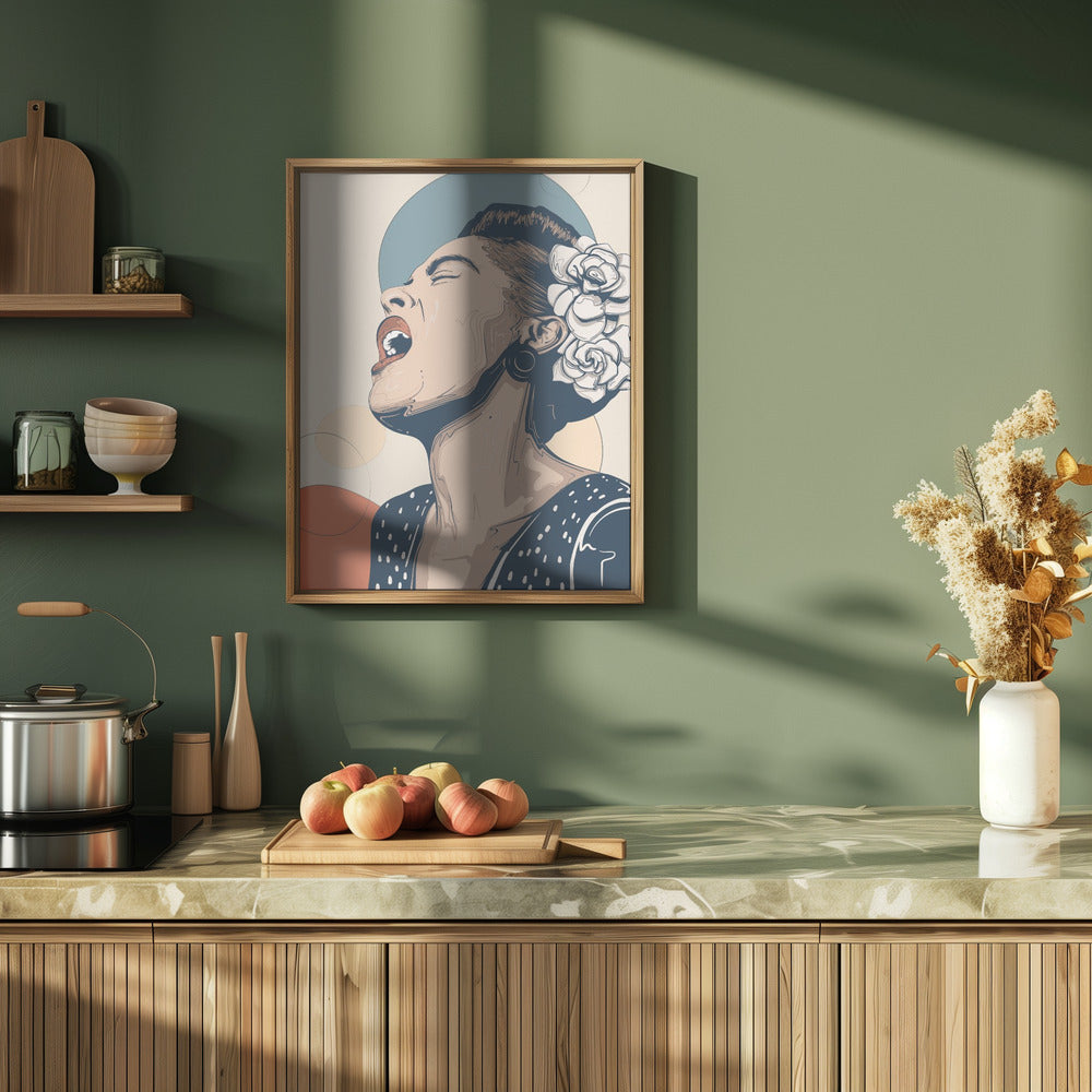 Billie Holiday Portrait Poster