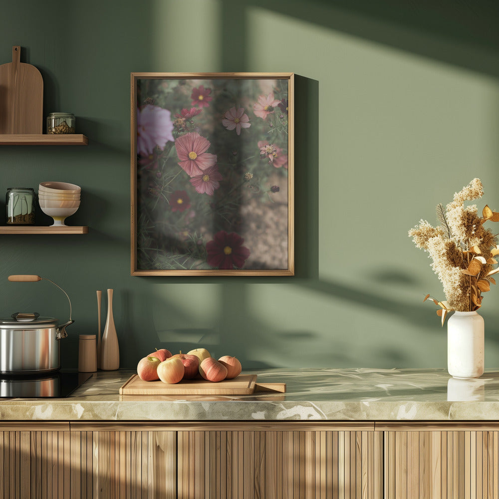 Pink Coral Flowers Poster