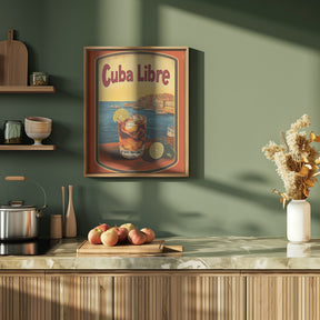 Cuba Libre Vintage Commercial Poster