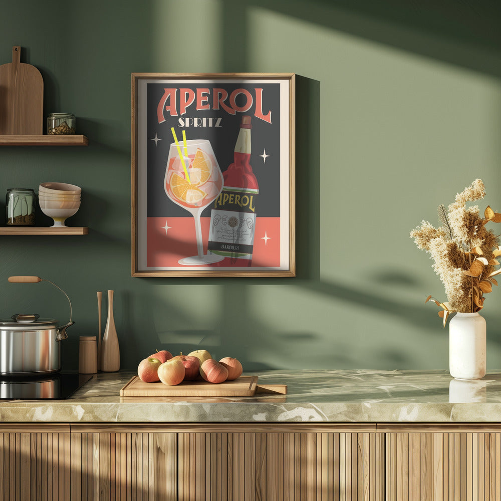 Aperol Spritz_Black Poster