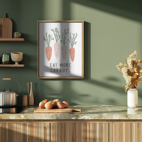 Eat More Carrots Poster