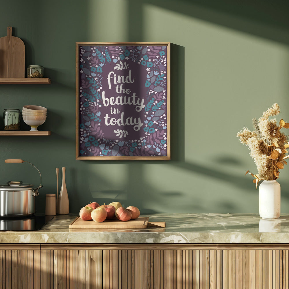 Find the beauty in today Poster