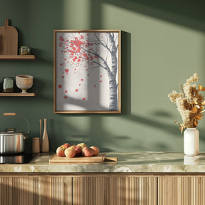 Birch Tree In Bloom Poster