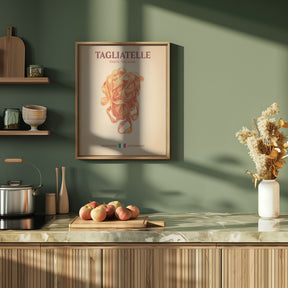 Tagliatelle Pasta Italiana Poster