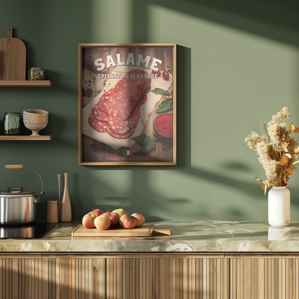 Salame Spianata Calabrese Poster