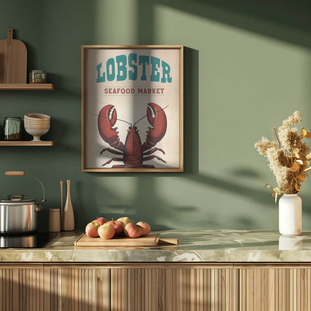 Lobster Seafood Market Poster