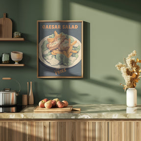 Caesar Salad With Fries Poster