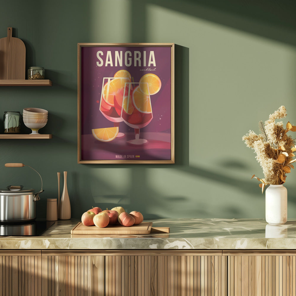 Sangria Cocktail Poster