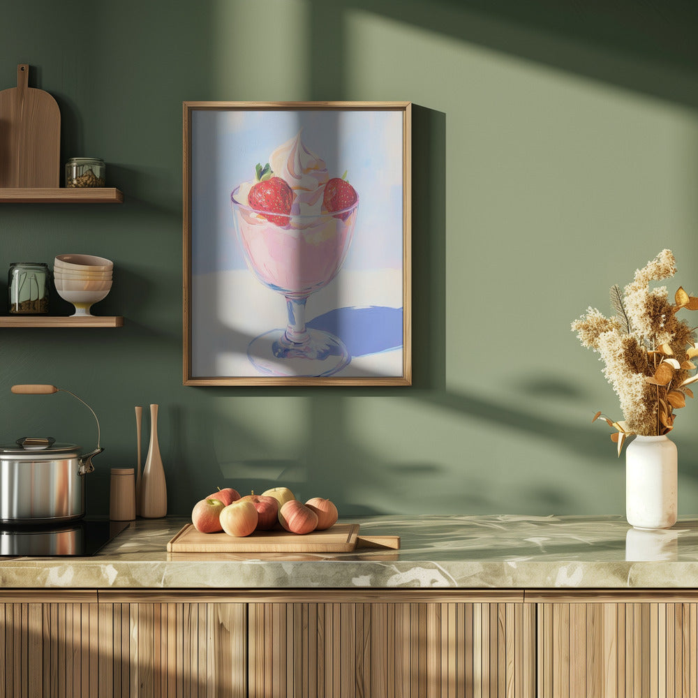 Strawberry Milk Shake Poster