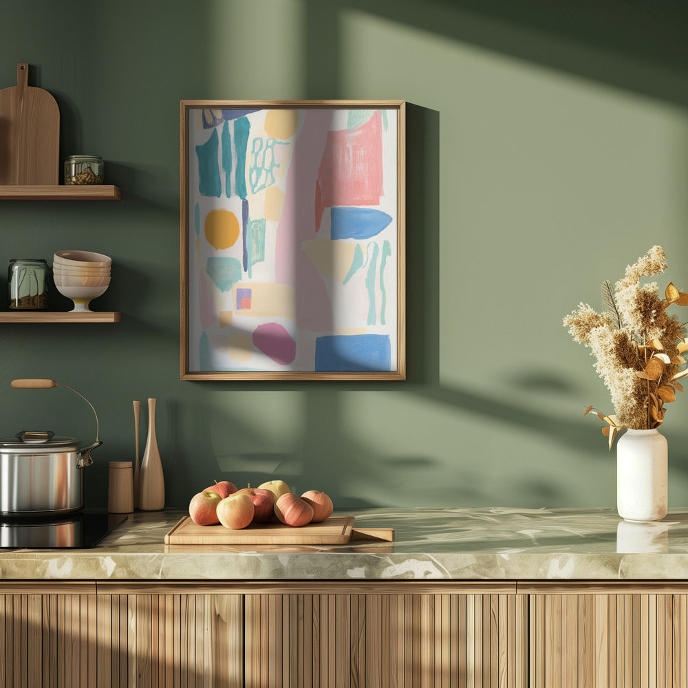 Abstract Colorful Geometry Poster