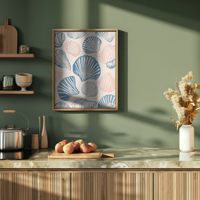 Seashell Pattern Poster