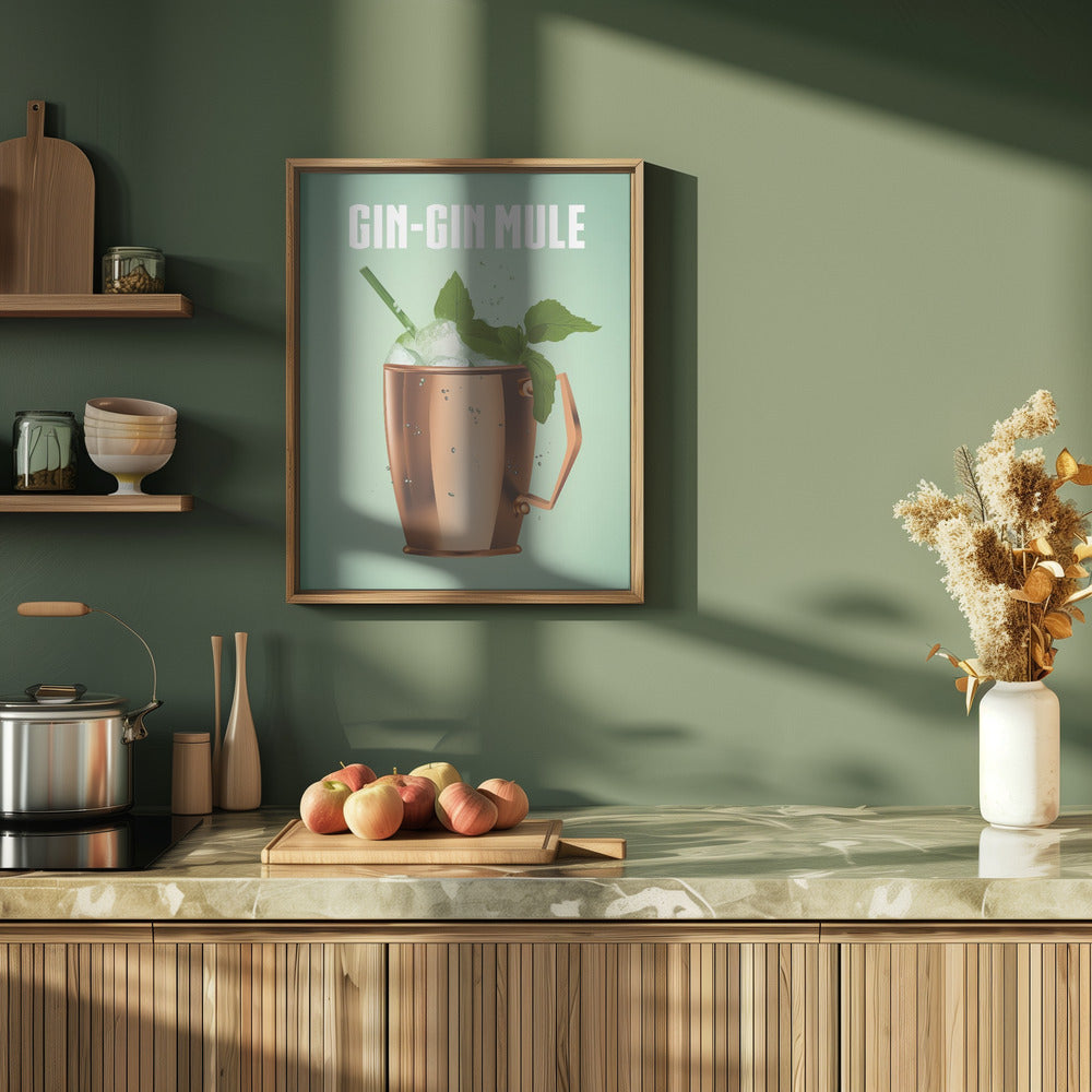 Gin Gin Mule Copper Poster