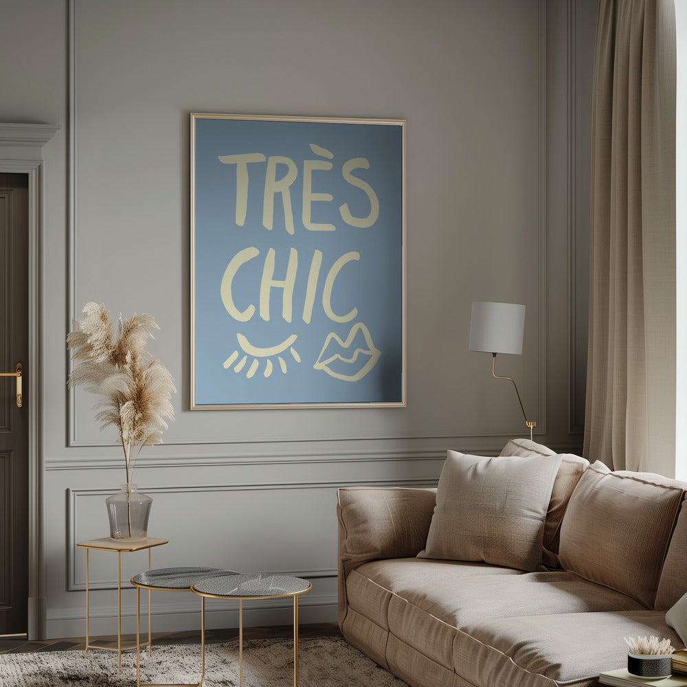 Très Chic Blue Poster