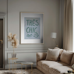 Très Chic Blue Frame Poster