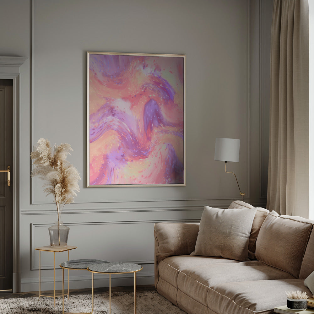 Pastel Space Pattern Poster