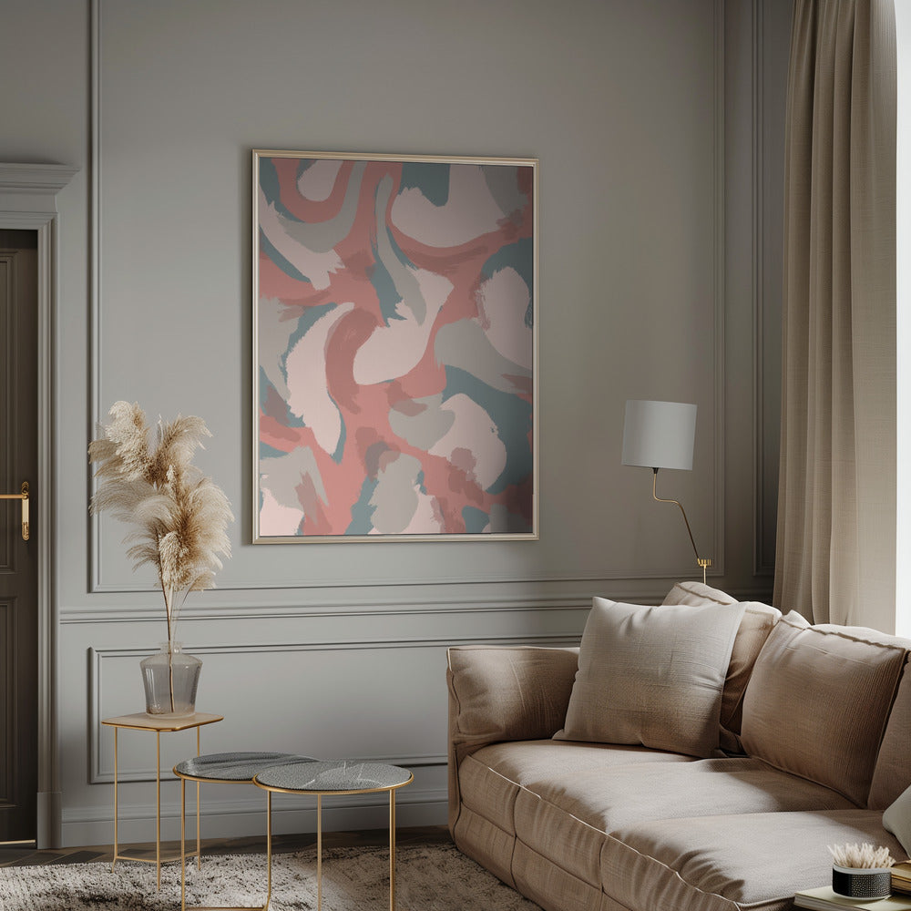 Pastel Strokes Pattern Poster