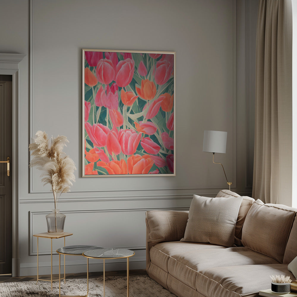 Pink Tulips Poster