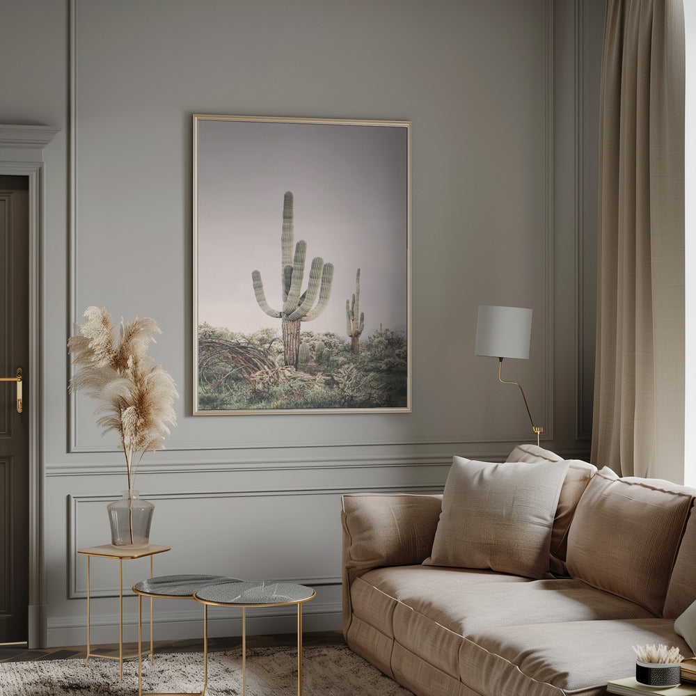 Pink Saguaro Poster