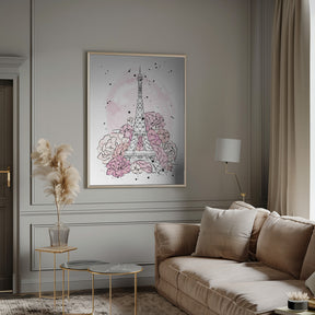 Peony Paris Poster