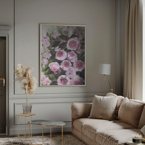 Aurorie painterly roses Poster