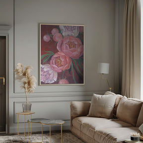 Nevaeh peonies Poster